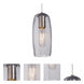 Pinot 9 1 Light Satin Nickel Cord Pendant Ceiling Light