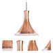 Rio 1 Light Satin Nickel Pendant Ceiling Light