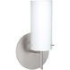 Copa 3 1 Light 5 inch Satin Nickel Mini Sconce Wall Light in Halogen