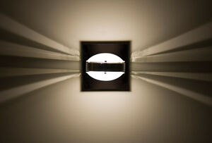 Optos LED 5 inch Chrome Wall Sconce Wall Light in Frost Glass