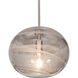 Geno 1 Light Satin Nickel Pendant Ceiling Light