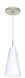Cierro 1 Light Satin Nickel Pendant Ceiling Light in Incandescent, Opal Matte Glass