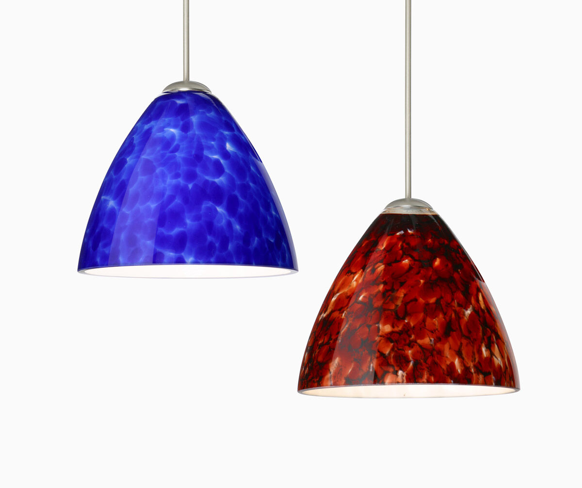 Mia 1 Light Bronze Pendant Ceiling Light in Honey Glass, Halogen