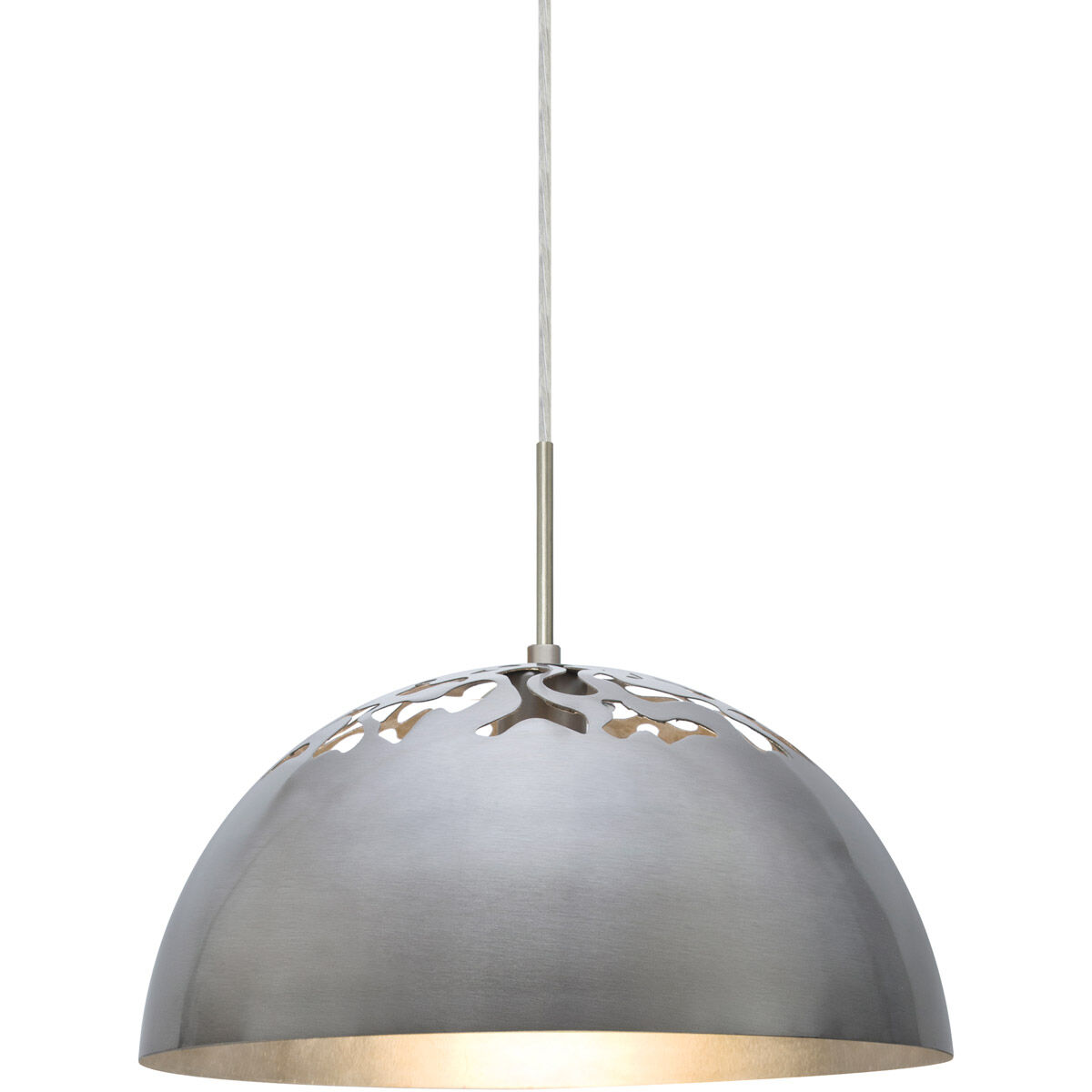 Gordy LED Satin Nickel Cord Pendant Ceiling Light
