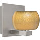 Keno 1 Light Satin Nickel Vanity Light Wall Light