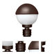 3078 Series 1 Light 13 inch Bronze Outdoor Post Mount, Costaluz