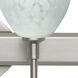 Tay Tay 2 Light 15 inch Satin Nickel Vanity Lighting Wall Light in Halogen, Carrera Glass