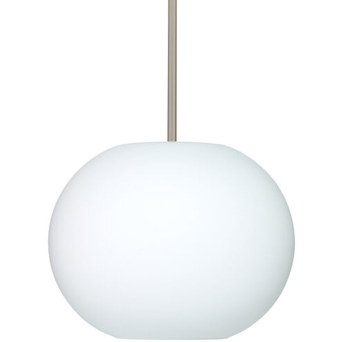 Jordo 1 Light Satin Nickel Stem Pendant Ceiling Light
