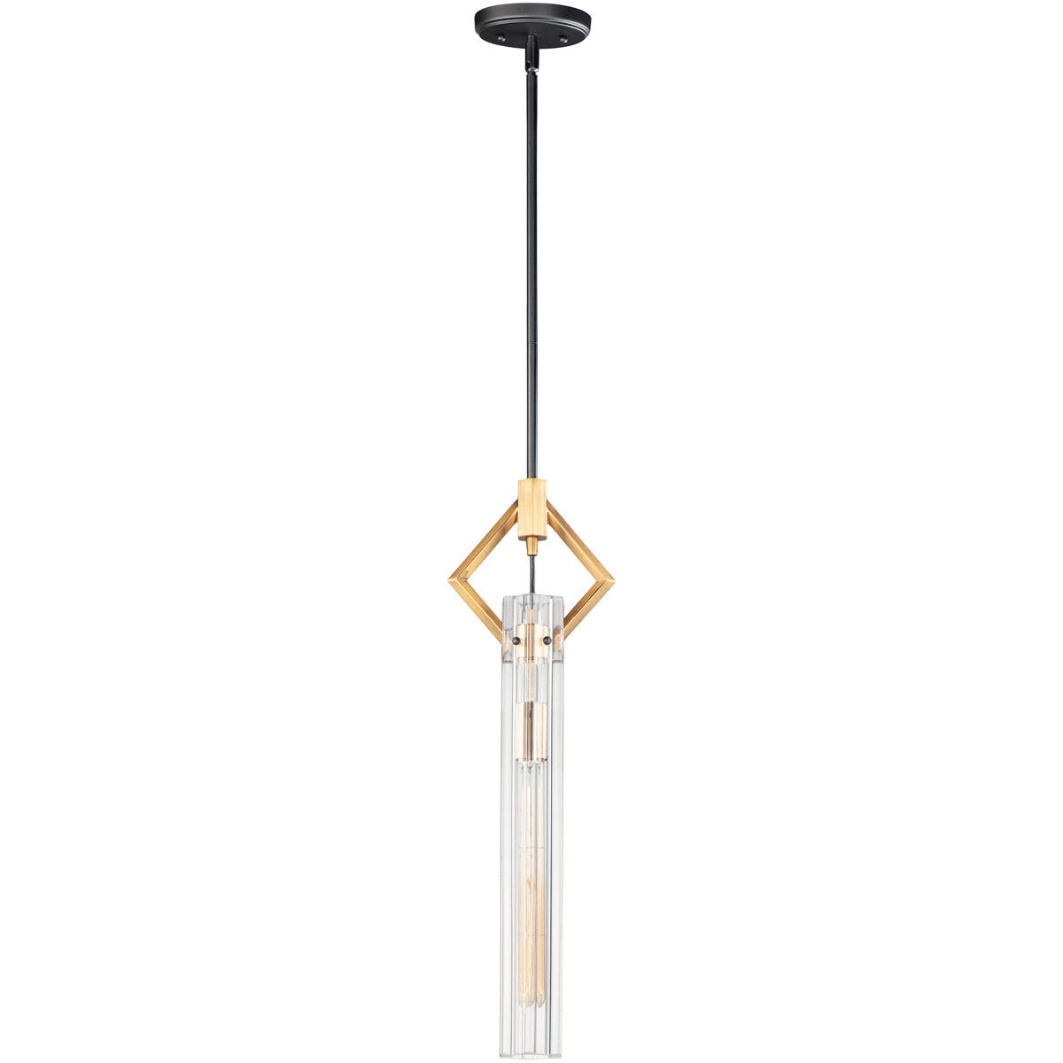 Flambeau 1 Light 3 inch Black/Antique Brass Single Pendant Ceiling Light