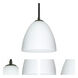Vila 1 Light Black Stem Pendant Ceiling Light