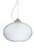 Pape LED Satin Nickel Pendant Ceiling Light in Opal Ribbed Glass