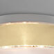 Pica 14 LED 11 inch Flush Mount Ceiling Light in Creme Sand Glass