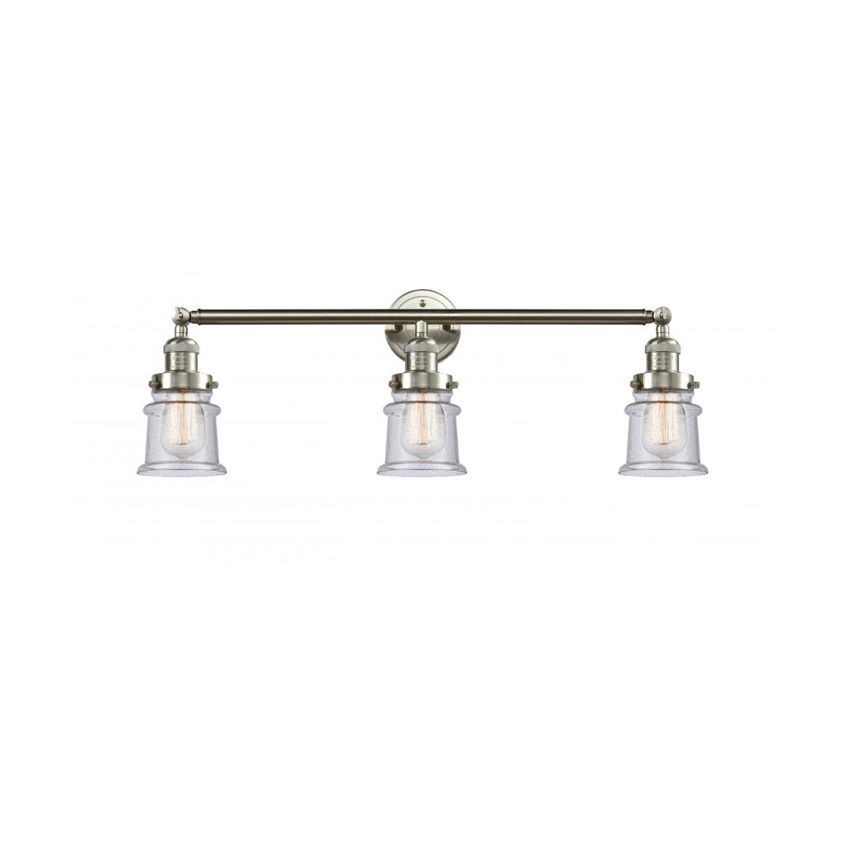 Franklin Restoration Small Canton 3 Light 30.00 inch Bathroom Vanity Light