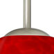 Sasha 1 Light Satin Nickel Cord Pendant Ceiling Light