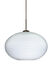 Pape 1 Light Bronze Pendant Ceiling Light in Opal Ribbed Glass, Incandescent