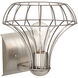 Spezza 1 Light 7 inch Satin Nickel Wall Sconce Wall Light