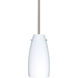 Tao 10 LED Satin Nickel Stem Pendant Ceiling Light