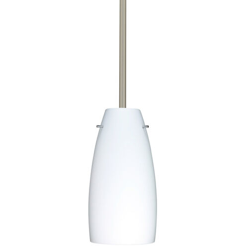 Tao 10 LED Satin Nickel Stem Pendant Ceiling Light