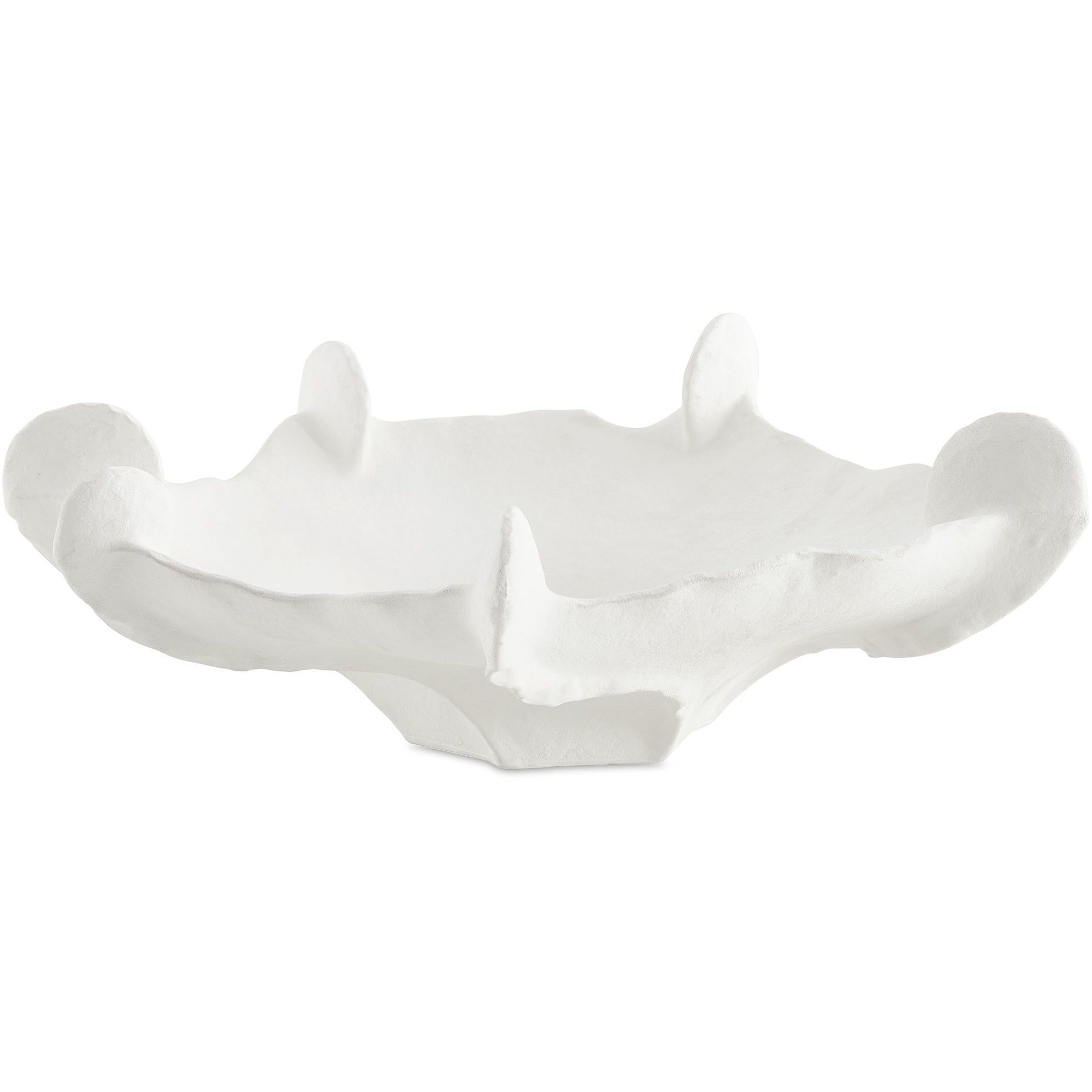Coral Mirage Matte White Outdoor Bowl