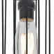 Sultana 1 Light Black Rope Pendant Ceiling Light