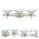 Hoppi 3 Light 23 inch Satin Nickel Vanity Lighting Wall Light in Halogen