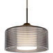 Belu 1 Light Bronze Cord Pendant Ceiling Light
