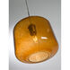 Niles 10 1 Light Bronze Cord Pendant Ceiling Light in Niles Amber Bubble Glass