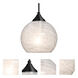 Jilly 1 Light Black Cord Pendant Ceiling Light