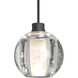 Boca 5 LED Black Cord Pendant Ceiling Light