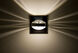 Optos 1 Light 5 inch Chrome Wall Sconce Wall Light in Halogen, Clear with Frost Glass