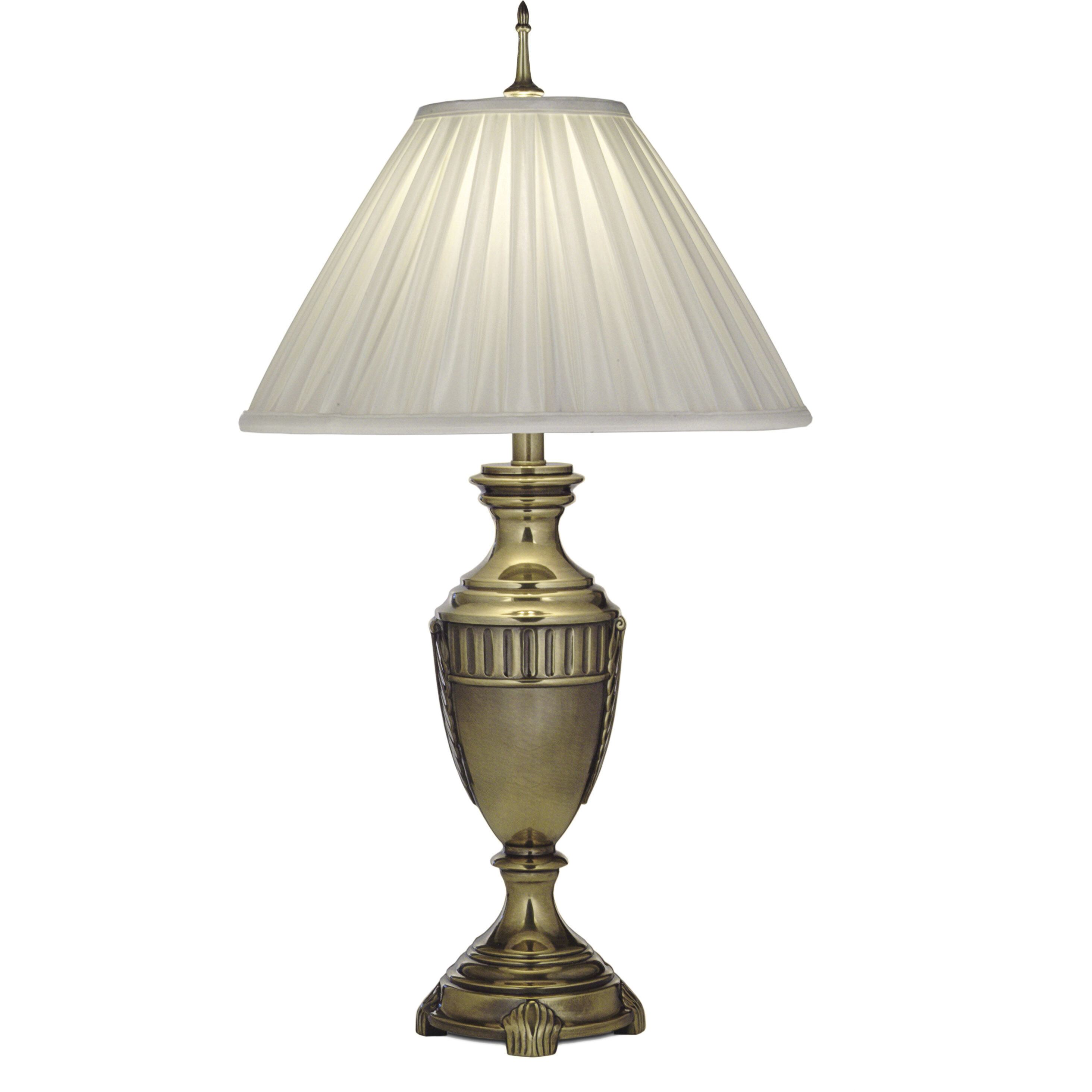 Ellie 32 inch 150 watt Burnished Brass Table Lamp Portable Light