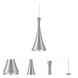 Rondo LED Satin Nickel Pendant Ceiling Light