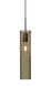 Juni 1 Light Bronze Pendant Ceiling Light in Latte Bubble Glass