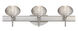 Lasso 3 Light 23 inch Satin Nickel Vanity Lighting Wall Light in Halogen, Glitter Glass