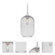 Omega 12 1 Light Satin Nickel Cord Pendant Ceiling Light
