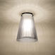 Dion 1 Light 6.13 inch Black Flush Mount Ceiling Light