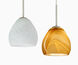 Bolla LED Satin Nickel Pendant Ceiling Light in Opal Matte Glass