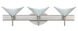 Hoppi 3 Light 23 inch Satin Nickel Vanity Lighting Wall Light in Halogen