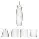 Suzi 18 1 Light Satin Nickel Cord Pendant Ceiling Light
