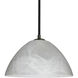 Tessa 1 Light Black Stem Pendant Ceiling Light