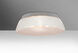 Pica 17 2 Light 13 inch Flush Mount Ceiling Light in Incandescent, White Sand Glass