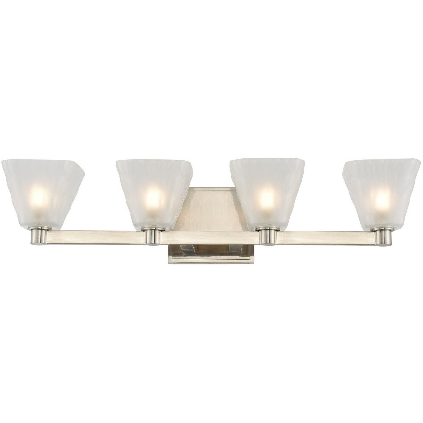 Weston LED 5 inch Glazed Nickel Bath Vanity Light Wall Light