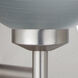 Brella 1 Light 6 inch Satin Nickel Mini Sconce Wall Light in Halogen, Titan Glass