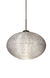 Pape 10 LED Bronze Pendant Ceiling Light in Glitter Glass