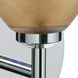 Divi 1 Light 5 inch Chrome Mini Sconce Wall Light in Halogen, Gold Foil Glass
