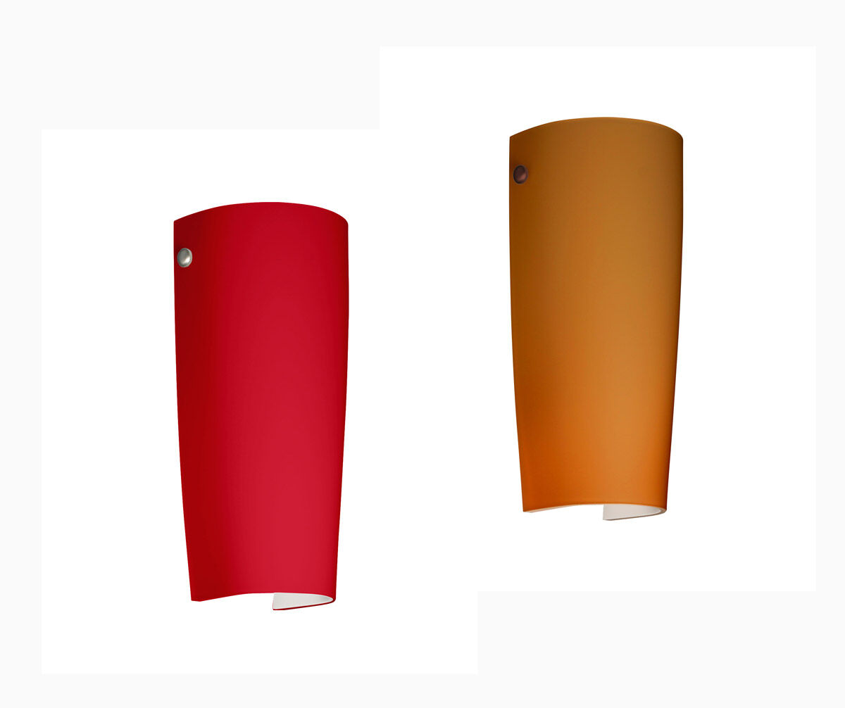 Tomas LED 5 inch Satin Nickel ADA Wall Sconce Wall Light in Cobalt Blue Matte Glass