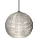 Kristall 6 1 Light Black Cord Pendant Ceiling Light