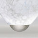Bolla LED 22.44 inch Satin Nickel Vanity Lighting Wall Light in Carrera Glass