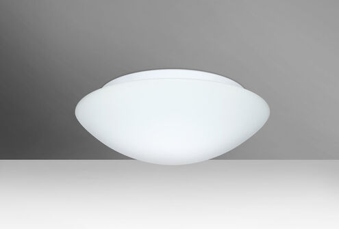 Nova 13 2 Light 13 inch Flush Mount Ceiling Light in Incandescent, White Glass