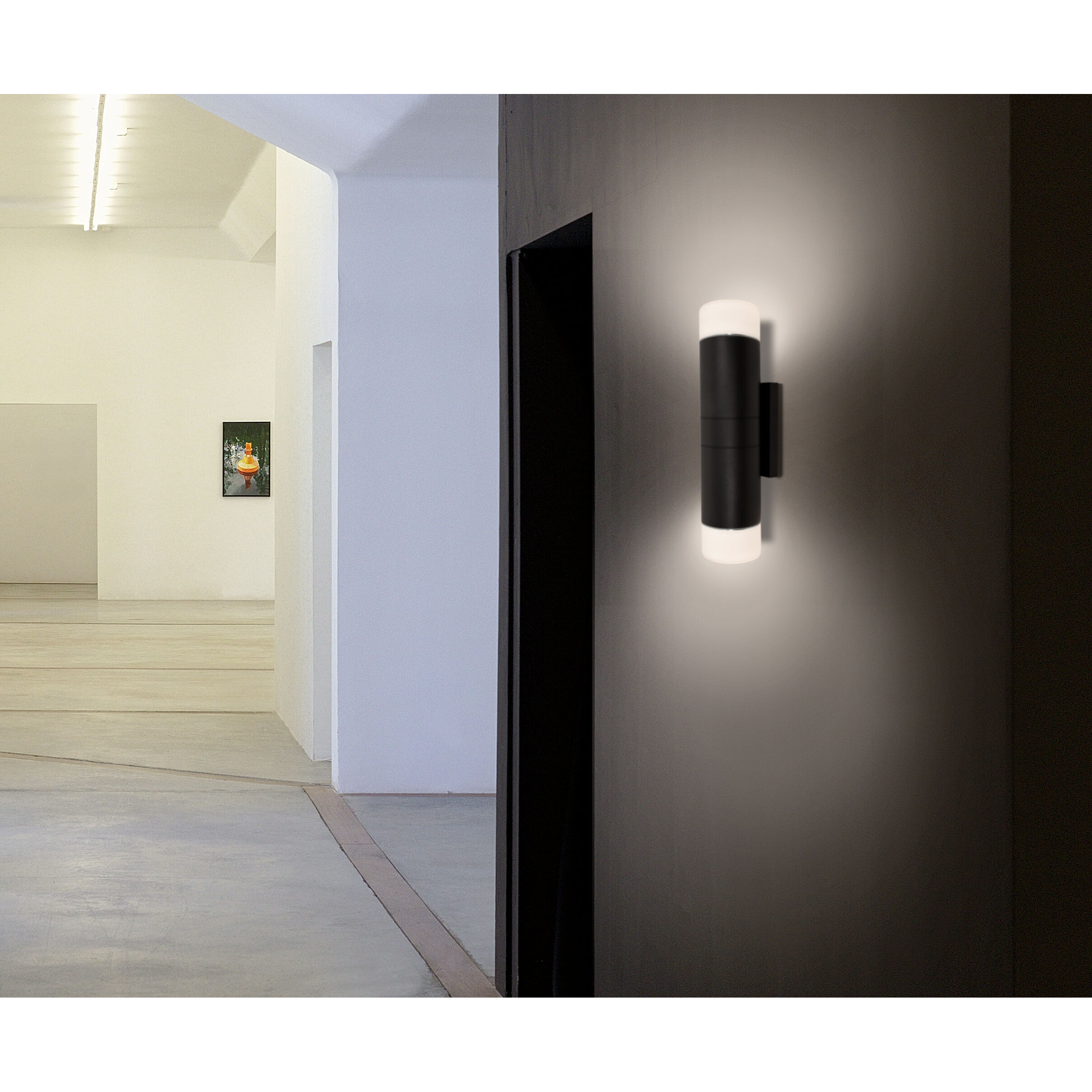 Kaya 24 2 Light 24 inch Silver Outdoor Sconce